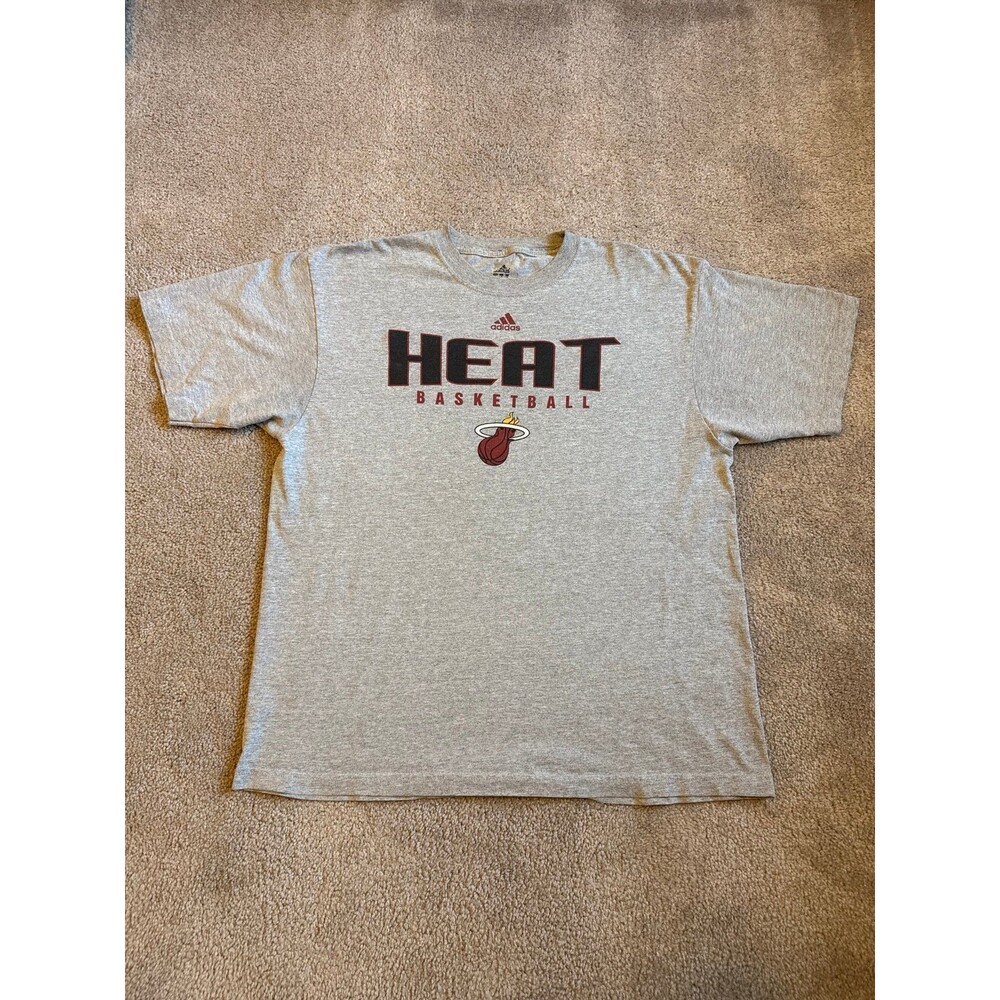 Miami Heat Basketball Adidas Men’s Tee Size Large